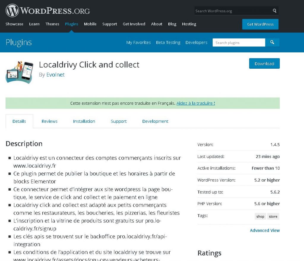 Plugin wordpress localdrivy